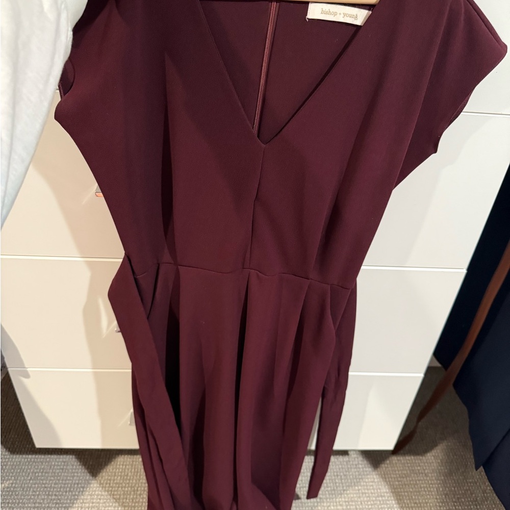 bishop + young Burgundy Jumpsuit